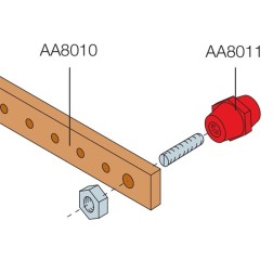 Шина медная АВВ 20x5мм ШхВ L1000мм (1упак4шт) 