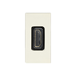 Розетка HDMI на 1 модуль Simon Neos 27 Слоновая кость (в сборе) 