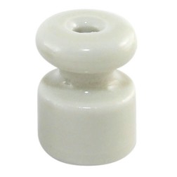 Изолятор для ретро провода TDM «ЭКО» керамика белый (25шт) 