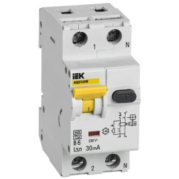 Автоматический выключатель дифференциального тока АВДТ32EM В6 30мА тип А ИЭК (автомат) 