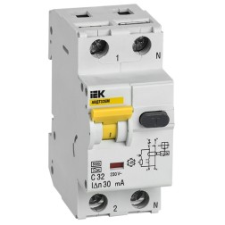 Автоматический выключатель дифференциального тока АВДТ32EM С32 30мА тип А ИЭК (автомат) 