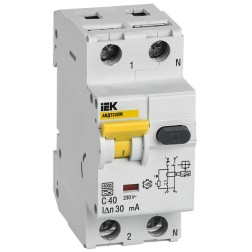 Автоматический выключатель дифференциального тока АВДТ32EM С40 30мА тип А ИЭК (автомат) 