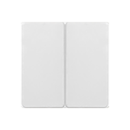 Выключатель двухклавишный Simon Neos 27 Белый (в сборе) 