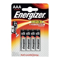 Батарейка ENERGIZER MAX LR03/E92/AAA (упаковка 8шт) 