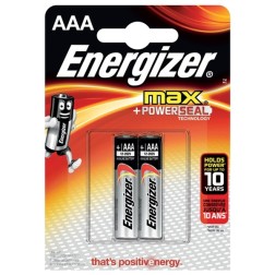 Батарейка ENERGIZER MAX LR03/E92/AAA (упаковка 2шт) 