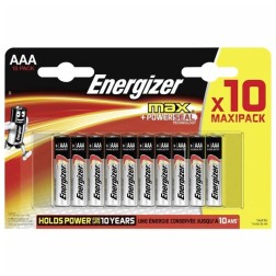 Батарейка ENERGIZER MAX LR03/E92/AAA (упаковка 10шт) 