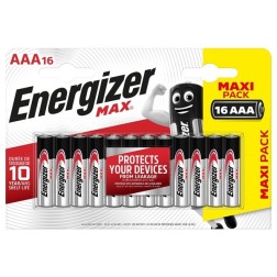 Батарейка ENERGIZER MAX LR03/E92/AAA (упаковка 16шт) 