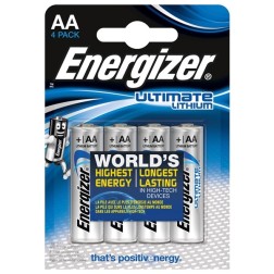 Батарейка ENERGIZER Ultimate Lithium FR6/L91/AA (упаковка 4шт) 