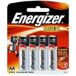 Батарейка ENERGIZER MAX LR6/E91/AA (упаковка 4шт) 