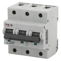 Автоматический выключатель ВА47-100 3Р 80А 10кА характеристика C ЭРА Pro (NO-901-33) (автомат) 