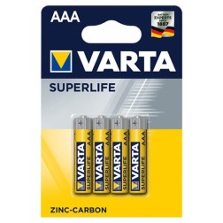 Батарейка AAA R03 1,5V VARTA SUPERLIFE (упаковка 4шт) 4008496676187 