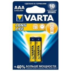 Батарейка VARTA LONGLIFE AAA (упаковка 2шт) 4008496847037 