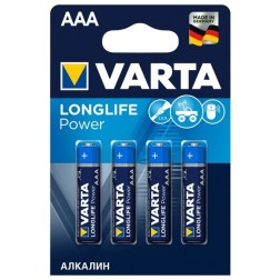 Батарейка VARTA LONGL. POWER LR03 AAA (упаковка 4шт) 4008496846917 