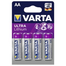 Батарейка VARTA LITHIUM/ULTRA LITHIUIM AA (упаковка 4шт) 4008496680511 