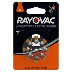 Батарейки 13/PR48 1.45V VARTA RAYOVAC ACOUSTIC для слуховых аппаратов (упаковка 8шт) 5000252003786 