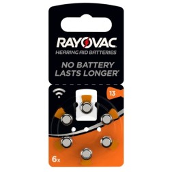 Батарейки 13/PR48 1.45V VARTA RAYOVAC ACOUSTIC для слуховых аппаратов (упаковка 6шт) 5000252003199 