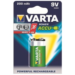 Аккумулятор крона HR9V 200мАч VARTA ACC.R2U/RECH.A.POWER (упаковка 1шт) 4008496550814 / 56722 