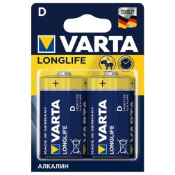 Батарейки D LR20 1.5V VARTA LONGLIFE (упаковка 2шт) 4008496847235 