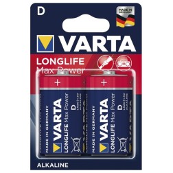 Батарейка VARTA LONGLIFE MAX POWER D (упаковка 2шт) 4008496545520 