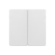 Переключатель двухклавишный (проходной) Simon Neos 27 Белый (в сборе) 