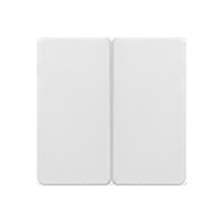 Переключатель двухклавишный (проходной) Simon Neos 27 Белый (в сборе) 
