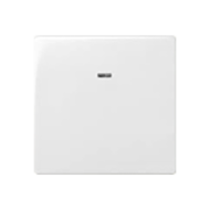 Переключатель одноклавишный (проходной) с подсветкой Simon Neos 27 Белый (в сборе) 