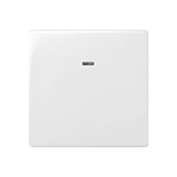 Переключатель одноклавишный (проходной) с подсветкой Simon Neos 27 Белый (в сборе) 
