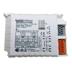 ЭПРА Vossloh Schwabe ELXc 218.871 TC-DEL/TEL 1x18/2x18W 103x67x31 для компактных люминесцентных ламп 