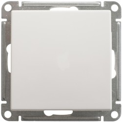 Одноклавишный переключатель 10А SE W59 Aqua IP44, белый 