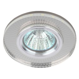 Встраиваемый светильник ЭРА DK LD44 SL 3D декор c LED подсветкой MR16 зеркальный 5056183763879 