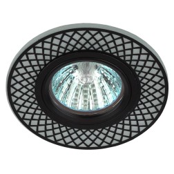 Встраиваемый светильник ЭРА DK LD42 WH/BK декор c LED подсветкой MR16 белый/черный 5056183764005 