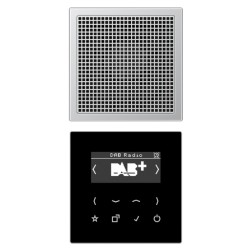 Цифровое радио DAB+/FM с поддержкой Bluetooth моно Jung LS черный/алюминий 
