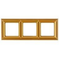 Рамка 3-ая для вертикальной и горизонтальной установки Jung ECO Profi Deco Золото
