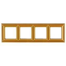Рамка 4-ая для вертикальной и горизонтальной установки Jung ECO Profi Deco Золото 