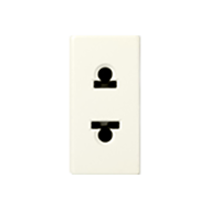 Розетка без заземления на 1 модуль Simon Neos 27 Слоновая кость (в сборе) (бежевый) 