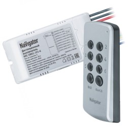 Дистанционный выключатель Navigator 61761 NRC-SW01-1V1-6 с радиопультом на 6 каналов 6х1000Вт 