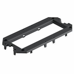 Накладка для монтажной коробки OBO Bettermann UT3 для 3xModul45 165x76 мм (полиамид, черный) 