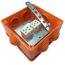 Коробка огнестойкая для открытой проводки 40-0300-FR2.5-4 Е15-Е120 100х100х50 Промрукав 