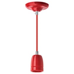 Светильник декоративный подвесной 61 531 NIL-SF03-011-E27 max60W 1м. керамика красный 