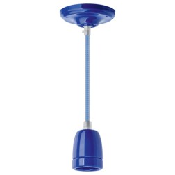 Светильник декоративный подвесной 61 532 NIL-SF03-012-E27 max60W 1м. керамика синий 