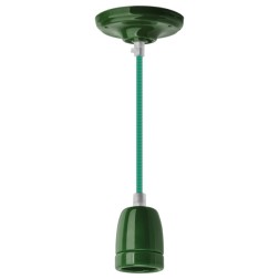 Светильник декоративный подвесной 61 533 NIL-SF03-014-E27 max60W 1м. керамика темно-зеленый 