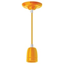 Светильник декоративный подвесной 61 534 NIL-SF03-015-E27 max60W 1м. керамика желтый 