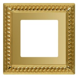 Рамка на 1 пост гор/верт. Fede SEVILLA, bright gold 
