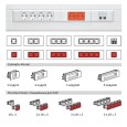 Рамка с суппортом DLP Legrand Mosaic на 2 модуля для крышки 65мм 