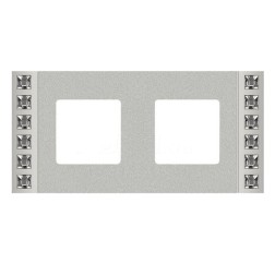 Рамка 2-ная Crystal De Luxe Decor, Bright Chrome 