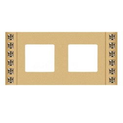 Рамка 2-ная Crystal De Luxe Decor, Real Gold 