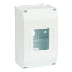 Бокс пластиковый накладной КМПН 1/4 4 модуля EKF PROxima, белый 