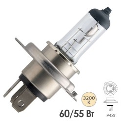 Лампа 12342PRC1 H4 12V 60/55W P43t (+30% света) (Premium) Vision PHILIPS 