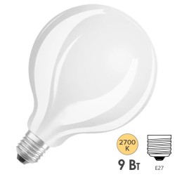 Лампа светодиодная Osram PARATHOM GLOBE95 GL FR 75 9W (75W) 827 220-240V DIM E27 1055lm 