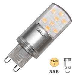 Лампа светодиодная Osram ST PIN 40 3,5W (38W) 827 230V G9 400lm d20x57mm теплый свет 